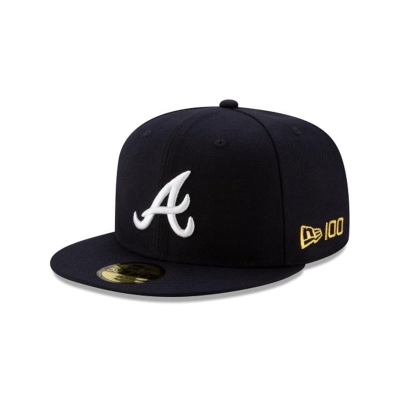 Atlanta Braves Gorra | New Era MLB Team Color 59fifty Fitted Cap Mexico - Negros